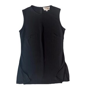 Dani Max Black Sleeveless Zipper Detail Dress Size 8M